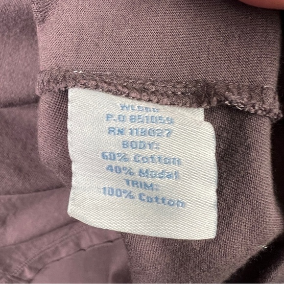 Boden Top Ruffle and Gem Detailed Collar Long Sleeve Muted Light Purple Size 14 - Picture 8 of 9